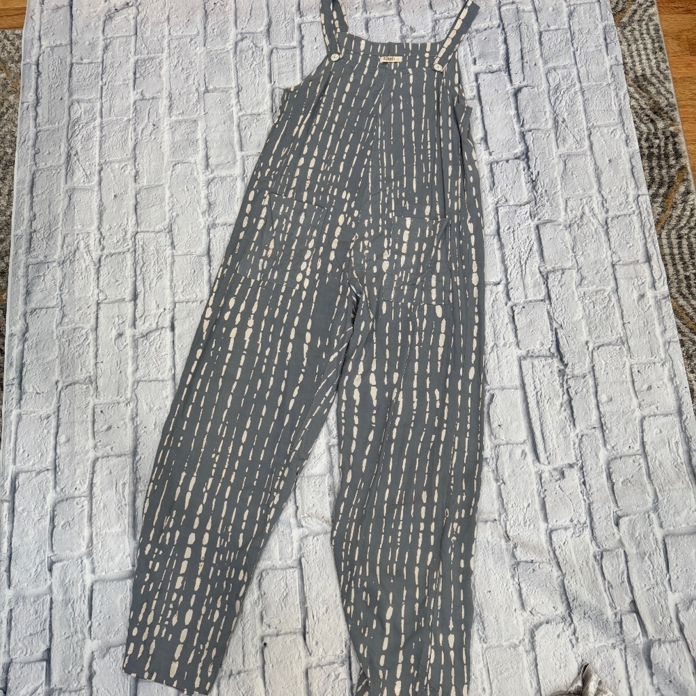 Khush: Safari Jumpsuit / Blue Heather - SMALL